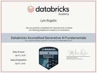 a certificate for databricks accredited general ai fundamentals